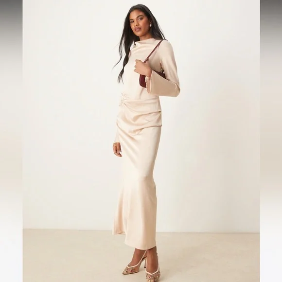 ASOS maxi cream dress